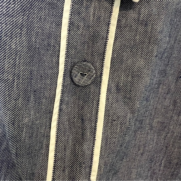 NWT Talbots Blue A-Line Skirt Contrast Piping Size 16 - Picture 7 of 10